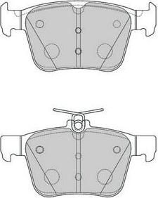 Ferodo FDB4697 комплект тормозных колодок, дисковый тормоз на AUDI A3 Limousine (8VS)