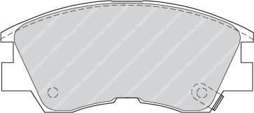 Ferodo FDB556 комплект тормозных колодок, дисковый тормоз на MITSUBISHI L 300 фургон (P0_W, P1_W, P0_V, P1_V, P_2V, P2_W)