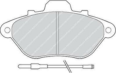 Ferodo FDB623 комплект тормозных колодок, дисковый тормоз на PEUGEOT 605 (6B)