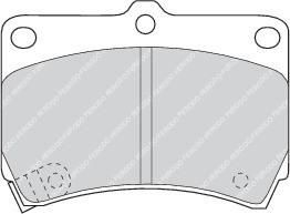 FERODO Комплект тормозных колодок, диско (FDB715)
