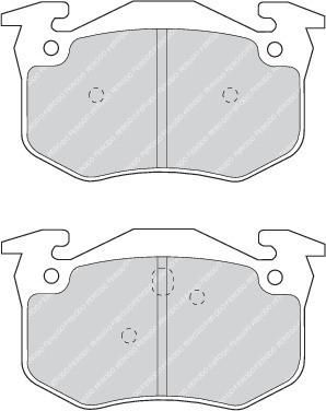 FERODO Комплект тормозных колодок, диско (FDB877)