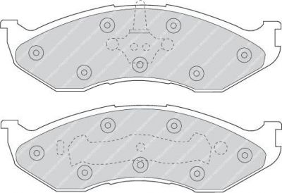 Ferodo FDB929 комплект тормозных колодок, дисковый тормоз на JEEP GRAND CHEROKEE I (ZJ)