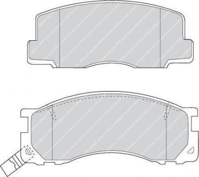 Ferodo FDB930 комплект тормозных колодок, дисковый тормоз на TOYOTA PREVIA (TCR2_, TCR1_)