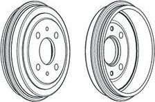 Ferodo FDR329000 тормозной барабан на FIAT REGATA (138)