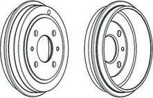 Ferodo FDR329005 тормозной барабан на FIAT PUNTO (188)