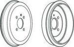 Ferodo FDR329029 тормозной барабан на 3 (E30)