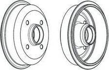 Ferodo FDR329184 тормозной барабан на FORD FIESTA фургон (FVD)