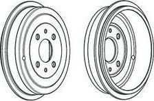 Ferodo FDR329211 тормозной барабан на ALFA ROMEO 146 (930)