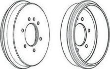 Ferodo FDR329213 тормозной барабан на FIAT MAREA Weekend (185)