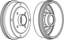 Ferodo FDR329224 тормозной барабан на RENAULT LOGAN I универсал (KS_)