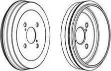 Ferodo FDR329257 тормозной барабан на TOYOTA YARIS VERSO (_NLP2_, _NCP2_)
