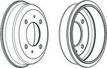 Ferodo FDR329319 тормозной барабан на HYUNDAI ACCENT II седан (LC)