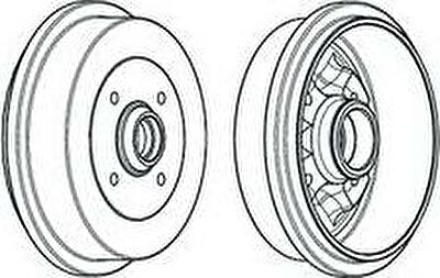 Ferodo FDR329704 тормозной барабан на VW SANTANA (32B)