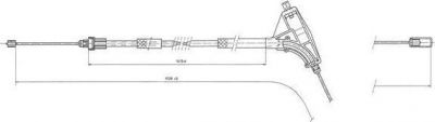 Ferodo FHB432415 трос, стояночная тормозная система на PEUGEOT 406 (8B)