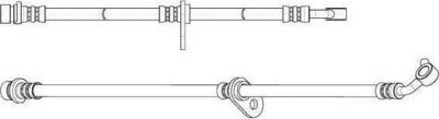 Ferodo FHY2808 тормозной шланг на HONDA CR-V III (RE)