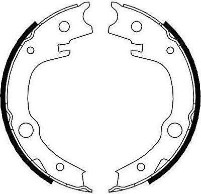 Ferodo FSB4014 комплект тормозных колодок, стояночная тормозная с на TOYOTA YARIS (SCP1_, NLP1_, NCP1_)