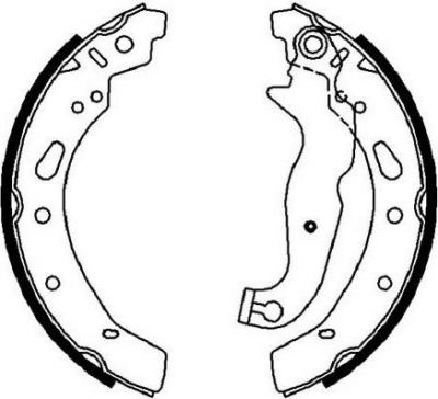 FERODO колодки барабанные Ford Fiesta VI, Mazda 2 1.25-1.6 08> (FSB4018)
