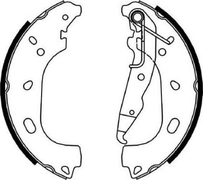 Ferodo FSB4055 комплект тормозных колодок на OPEL ASTRA H (L48)