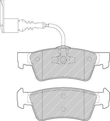 FERODO Комплект тормозных колодок, диско (FVR1647)