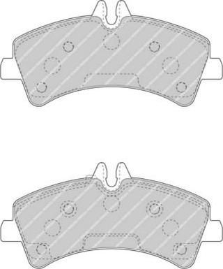 FERODO КОМПЛЕКТ ТОРМОЗНЫХ КОЛОДОК, ДИСКОВЫЙ ТОРМОЗ (FVR4429)