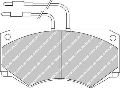 Ferodo FVR492 комплект тормозных колодок, дисковый тормоз на IVECO DAILY II фургон/универсал