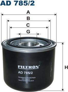 Filtron AD785/2 осушитель воздуха, пневматическая система на DAF 75 CF