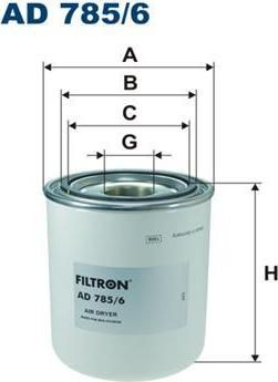 Filtron AD785/6 осушитель воздуха, пневматическая система на MERCEDES-BENZ UNIMOG