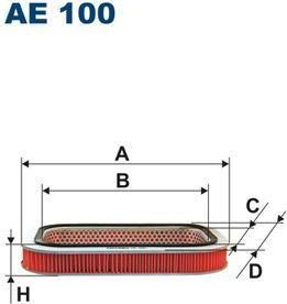 FILTRON Фильтр воздушн. Honda ACCORD III (CA4, CA5) 2,0i16V 11/85-12/89 (17220PH3000, AE100)