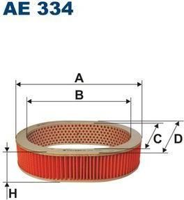 Filtron AE334 воздушный фильтр на NISSAN STANZA Hatchback (T11)