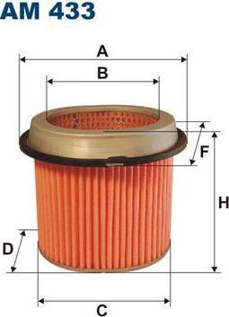 Filtron AM433 воздушный фильтр на MITSUBISHI LANCER IV (C6_A, C7_A)