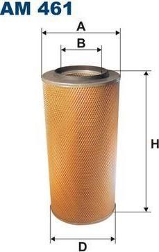 FILTRON Фильтр воздушный Mercedes MB-Trac 65/70 (Eng. OM314), M.A.N. 19.280U, 22.280U, 496х242 (AM461)