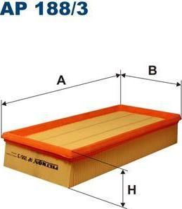 Filtron AP 188/3 Фильтр воздушный SAAB 9-3 2.0i-2.0t 01-