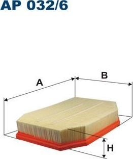 FILTRON Фильтр воздушный F10/F11 2.3/2.8 (AP032/6)