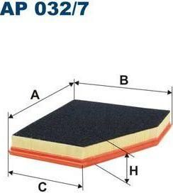 FILTRON Фильтр воздушный 2,0D/3.5D 05- (13717793647, AP032/7)