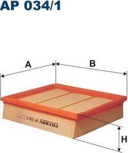 FILTRON Фильтр воздушный MERCEDES A (W169) -9/04 , B (W245) 4/05 - (2660940004, AP034/1)