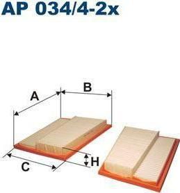 FILTRON Фильтр воздушный (комп.2шт) MB W211 E280 CDI 05- (6420940404, AP034/4-2X)