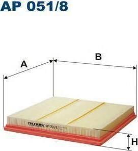 FILTRON Воздушный фильтр Opel Astra 1.4/1.6 09>, Chevrolet Cruze 1.6/1.8 09> Chevrolet Europe (GM) Cruze, Orlando; Opel Astra J (Astra IV); Vauxhall Astra-J (AP0518)