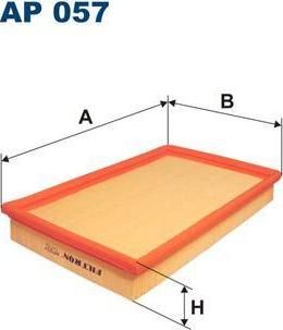 FILTRON Фильтр воздушный OPEL VECTRA 1.6-2.5L/1.7D 88=> (834297, AP057)