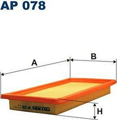 Filtron AP078 воздушный фильтр на FIAT UNO (146A/E)
