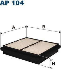FILTRON Фильтр воздушный HONDA Civ/CRX 91-01 (AP104)