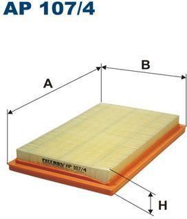FILTRON Фильтр воздушный Hyundai Atos 1.1i 6/03->5/05 (AP107/4)