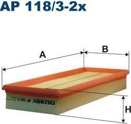 FILTRON Фильтр воздушный (комп.2шт) MB M112 (1120940604, AP118/3-2X)