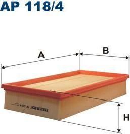FILTRON Фильтр воздушный MB W124 93-95 M104 (30947104, AP118/4)