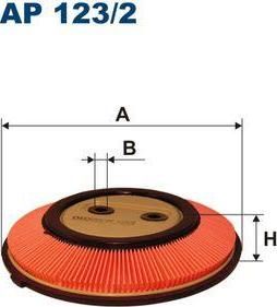 Filtron AP123/2 воздушный фильтр на NISSAN SUNNY II купе (B12)
