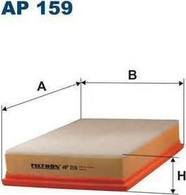 FILTRON Фильтр воздушный VW SHARAN /GALAXY/ALHAMBRA (7M0129620A, AP159)