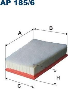 FILTRON Фильтр воздушный RENAULT Megane 3/Fluence (AP185/6)