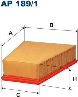FILTRON Фильтр воздушный SKODA Fabia (6Q0129620, AP189/1)