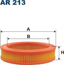 FILTRON Фильтр воздушный Daihatsu Cuore, Domino; Fiat 127, 128, 147, Fiorin (AR213)