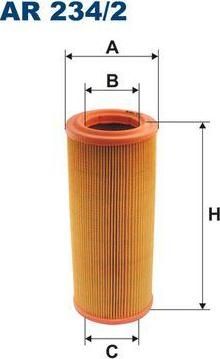 Filtron AR234/2 воздушный фильтр на FIAT PUNTO (188)