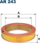 FILTRON Фильтр воздушный Asia Motors Rocsta; Honda Accord I (79-83), Prelud (AR243)